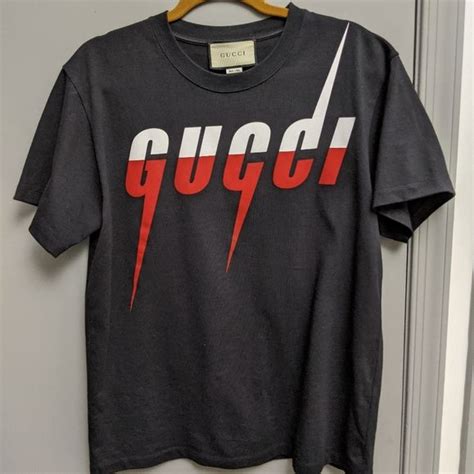 red and white gucci t shirt|Gucci graphic tee.